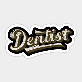 Cool retro dentist Sticker